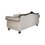 Paolini Light Brown/Dark Cherry Sofa by Furniture of America at Eve Furniture