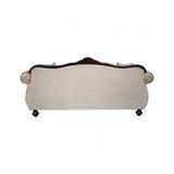 Paolini Light Brown/Dark Cherry Sofa by Furniture of America at Eve Furniture