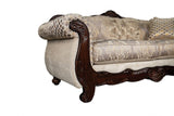 Paolini Light Brown/Dark Cherry Sofa by Furniture of America at Eve Furniture
