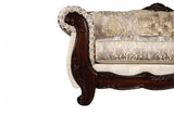 Paolini Light Brown/Dark Cherry Sofa by Furniture of America at Eve Furniture