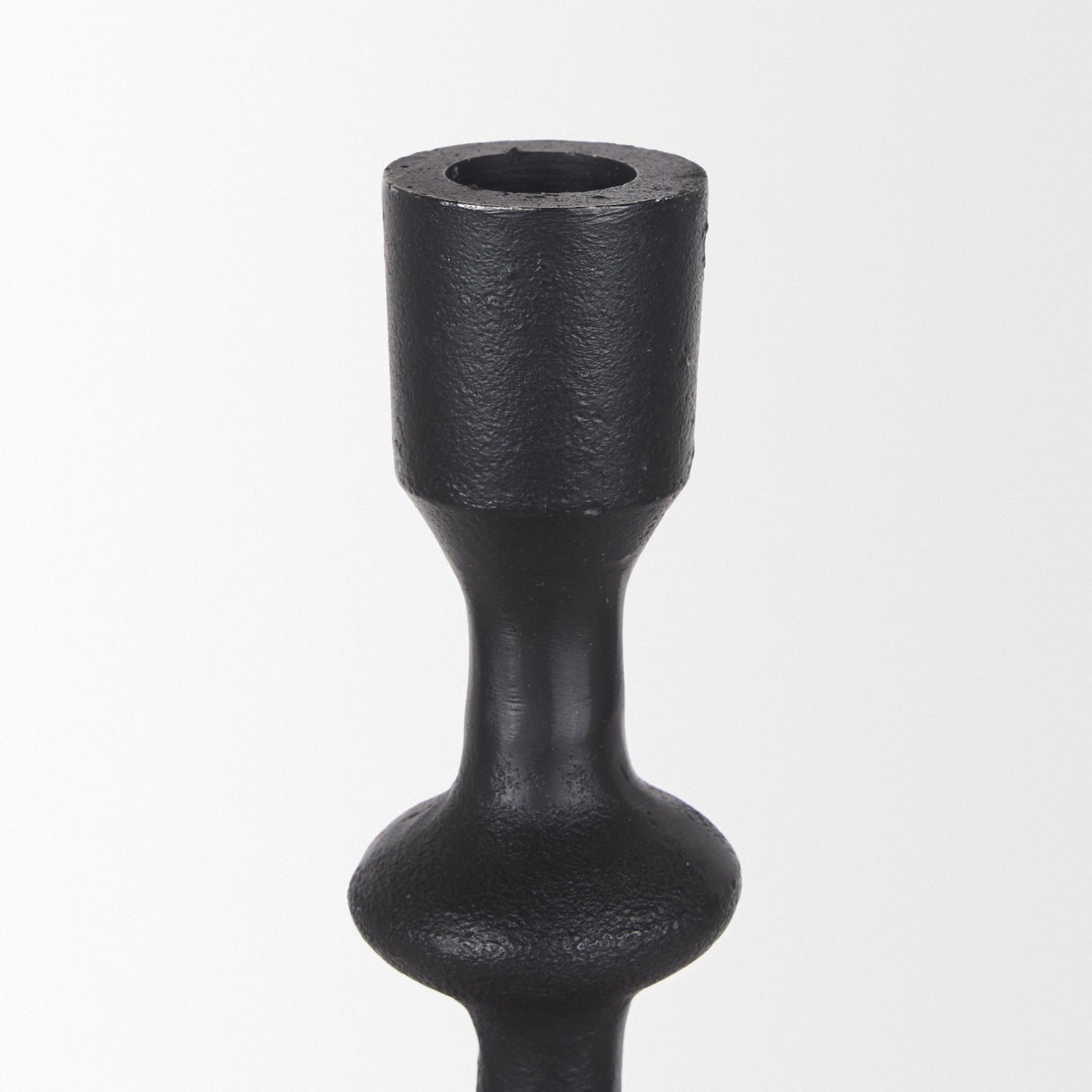 Paolo Matte Black Metal Candle Holder (Set of 3) by Mercana at Eve Furniture