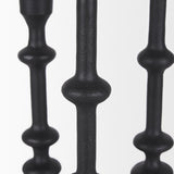 Paolo Matte Black Metal Candle Holder (Set of 3) by Mercana at Eve Furniture