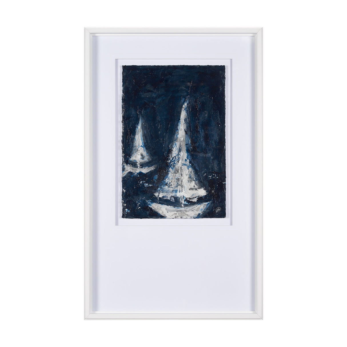 Paper Boats I by Studio M a Framed Art Print Matted under Glass by Mercana at Eve Furniture
