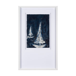 Paper Boats I by Studio M a Framed Art Print Matted under Glass by Mercana at Eve Furniture