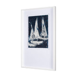 Paper Boats II by Studio M a Framed Art Print Matted under Glass by Mercana at Eve Furniture