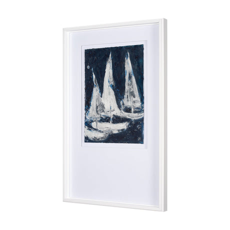 Paper Boats II by Studio M a Framed Art Print Matted under Glass by Mercana at Eve Furniture