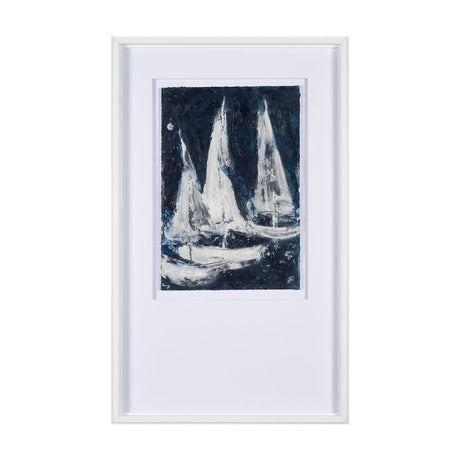 Paper Boats II by Studio M a Framed Art Print Matted under Glass by Mercana at Eve Furniture