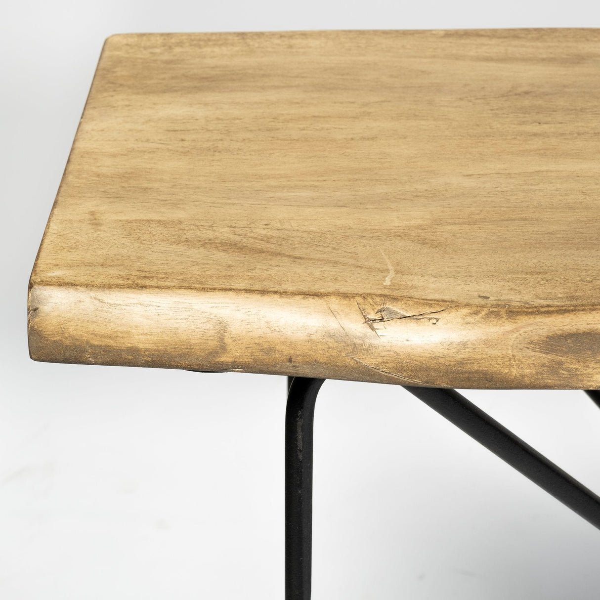 Papillion I Blonde Wood and Iron Console Table by Mercana at Eve Furniture