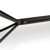 Papillion III Blonde Wood And Iron Dining Bench by Mercana at Eve Furniture