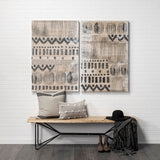 Papillion III Blonde Wood And Iron Dining Bench by Mercana at Eve Furniture