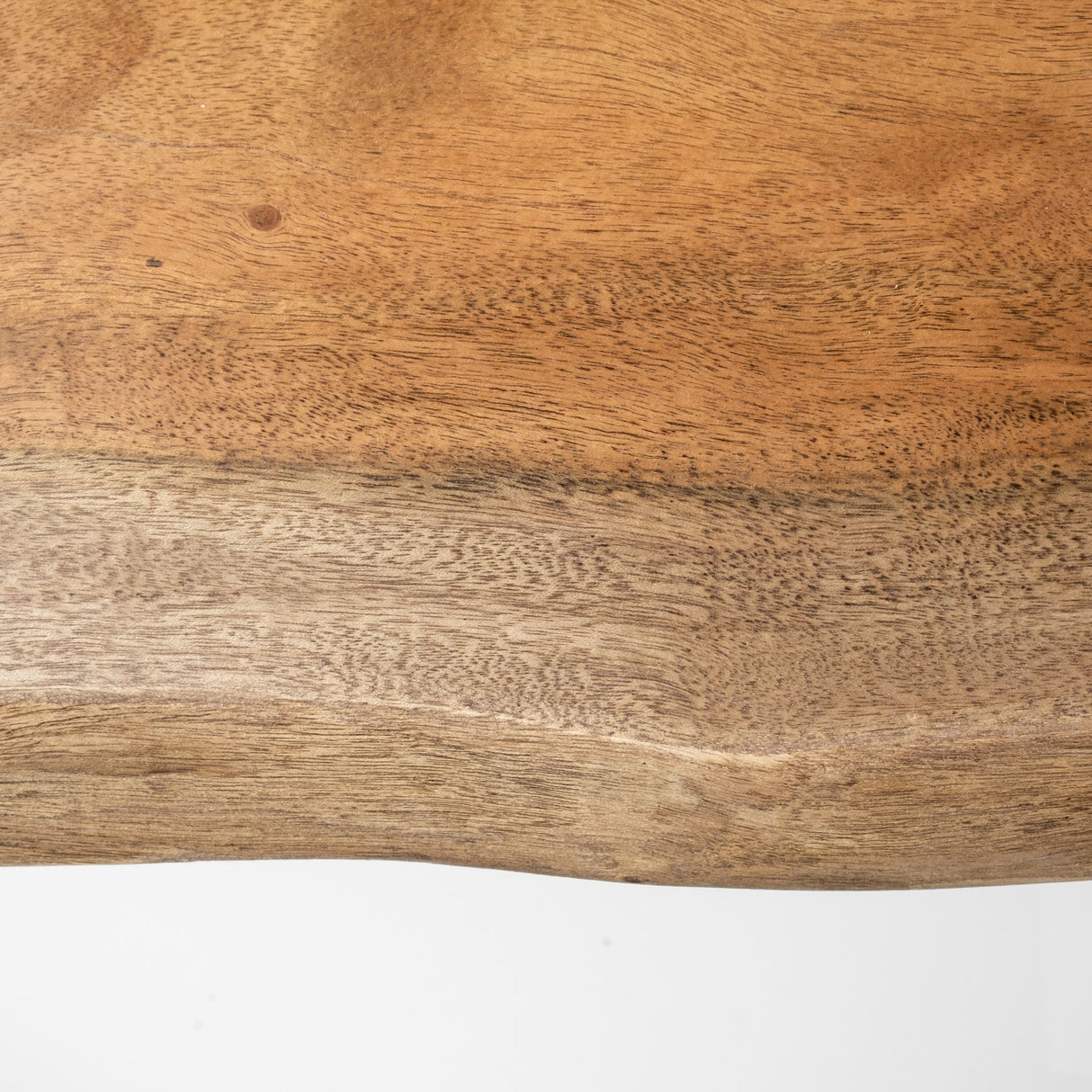 Papillion IV Natural Solid Wood and Live Edge Iron Office Desk by Mercana at Eve Furniture
