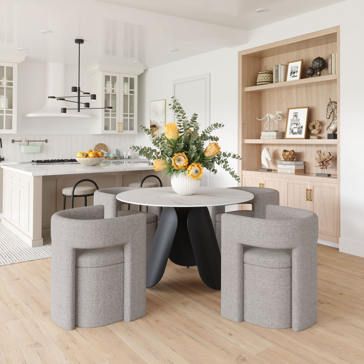 Papua Gray Dining Chair by Zuomod at Eve Furniture