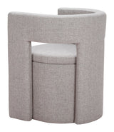 Papua Gray Dining Chair by Zuomod at Eve Furniture