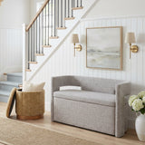 Papua Gray Storage Bench by Zuomod at Eve Furniture