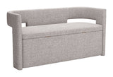 Papua Gray Storage Bench by Zuomod at Eve Furniture