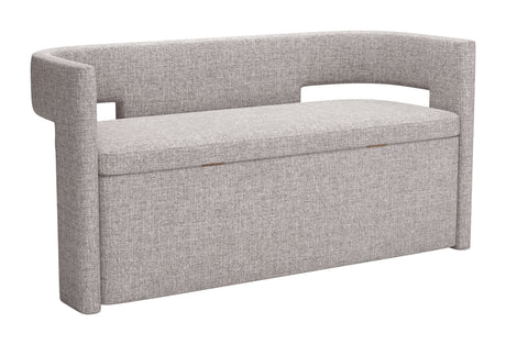 Papua Gray Storage Bench by Zuomod at Eve Furniture