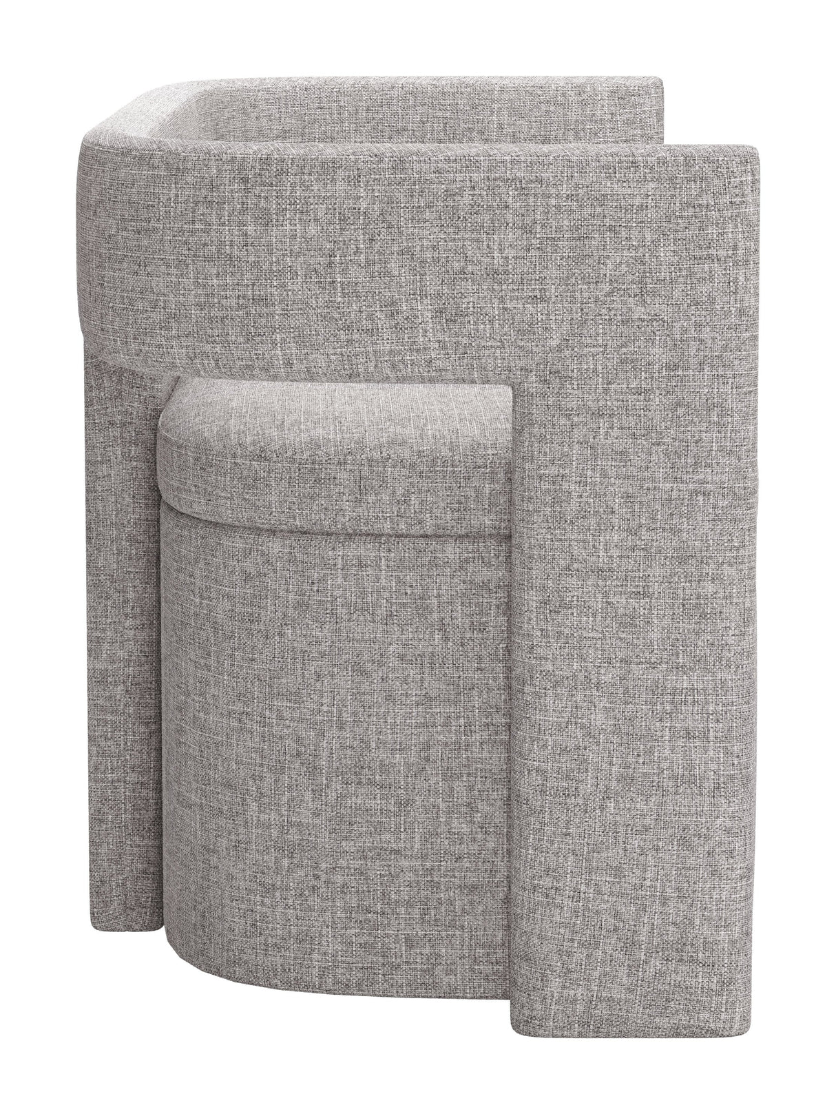 Papua Gray Storage Bench by Zuomod at Eve Furniture