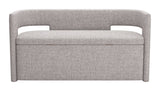 Papua Gray Storage Bench by Zuomod at Eve Furniture