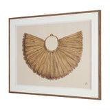 Papua Necklace I by Mercana Studio Hand-Embellished Textured Framed Artwork Matted under Glass by Mercana at Eve Furniture