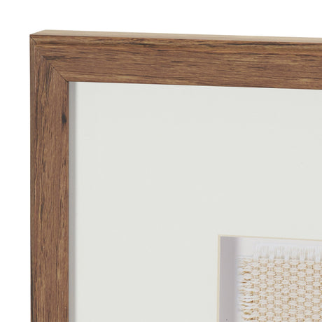Papua Necklace I by Mercana Studio Hand-Embellished Textured Framed Artwork Matted under Glass by Mercana at Eve Furniture