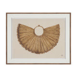 Papua Necklace I by Mercana Studio Hand-Embellished Textured Framed Artwork Matted under Glass by Mercana at Eve Furniture