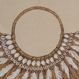 Papua Necklace II by Mercana Studio Hand-Embellished Textured Framed Artwork Matted under Glass by Mercana at Eve Furniture