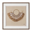 Papua Necklace II by Mercana Studio Hand-Embellished Textured Framed Artwork Matted under Glass by Mercana at Eve Furniture