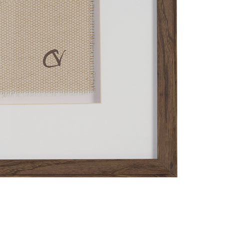 Papua Necklace III by Mercana Studio Hand-Embellished Textured Framed Artwork Matted under Glass by Mercana at Eve Furniture