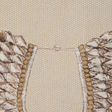 Papua Necklace III by Mercana Studio Hand-Embellished Textured Framed Artwork Matted under Glass by Mercana at Eve Furniture