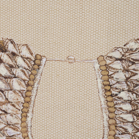 Papua Necklace III by Mercana Studio Hand-Embellished Textured Framed Artwork Matted under Glass by Mercana at Eve Furniture