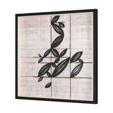 Papyrus Foliage I by Mercana Studio a Hand Embellished Textured Framed Art Print by Mercana at Eve Furniture