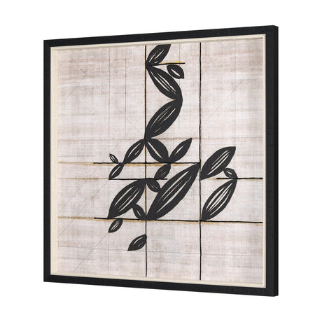 Papyrus Foliage I by Mercana Studio a Hand Embellished Textured Framed Art Print by Mercana at Eve Furniture