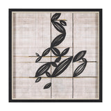Papyrus Foliage I by Mercana Studio a Hand Embellished Textured Framed Art Print by Mercana at Eve Furniture
