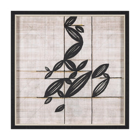 Papyrus Foliage I by Mercana Studio a Hand Embellished Textured Framed Art Print by Mercana at Eve Furniture