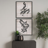 Papyrus Foliage II by Mercana Studio a Hand Embellished Textured Framed Art Print by Mercana at Eve Furniture