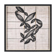 Papyrus Foliage II by Mercana Studio a Hand Embellished Textured Framed Art Print by Mercana at Eve Furniture