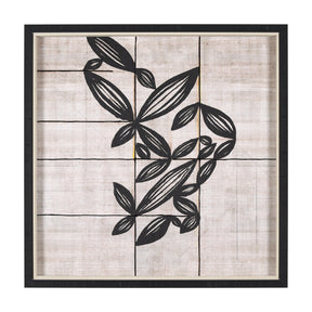 Papyrus Foliage II by Mercana Studio a Hand Embellished Textured Framed Art Print by Mercana at Eve Furniture