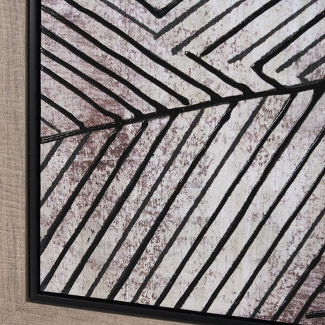 Papyrus Texture II by Mercana Studio a Hand Embellished Textured Framed Canvas by Mercana at Eve Furniture