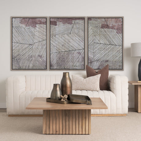 Papyrus Texture II by Mercana Studio a Hand Embellished Textured Framed Canvas by Mercana at Eve Furniture