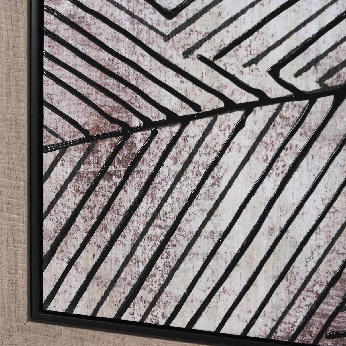 Papyrus Texture III by Mercana Studio a Hand Embellished Textured Framed Canvas by Mercana at Eve Furniture