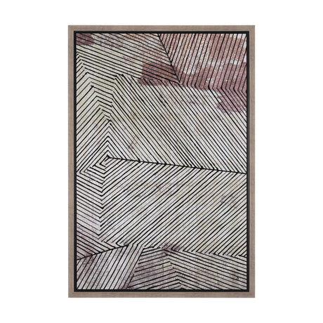 Papyrus Texture III by Mercana Studio a Hand Embellished Textured Framed Canvas by Mercana at Eve Furniture