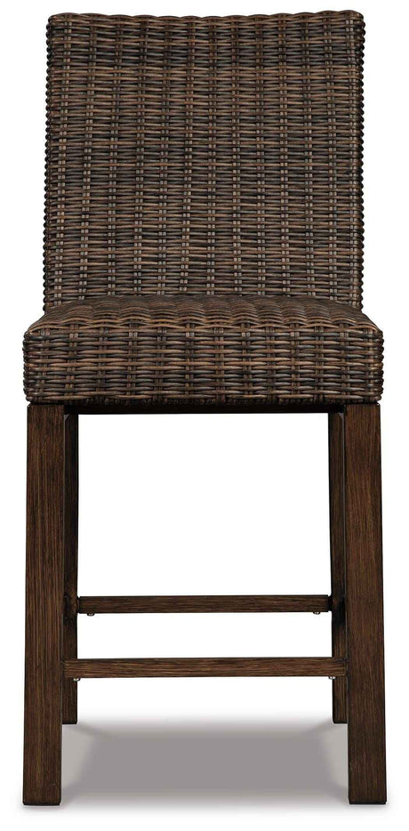 Paradise Trail Medium Brown Bar Stool (Set of 2) by Ashley at Eve Furniture