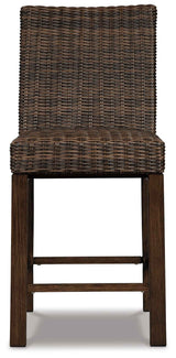 Paradise Trail Medium Brown Bar Stool (Set of 2) by Ashley at Eve Furniture