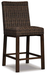 Paradise Trail Medium Brown Bar Stool (Set of 2) by Ashley at Eve Furniture