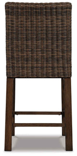 Paradise Trail Medium Brown Bar Stool (Set of 2) by Ashley at Eve Furniture