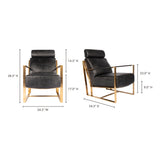 Paradiso Black Chair by Moe's Home at Eve Furniture