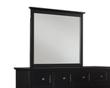 Paragon Beveled Glass Mirror in Black by Modus Furniture at Eve Furniture
