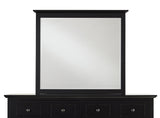 Paragon Beveled Glass Mirror in Black by Modus Furniture at Eve Furniture