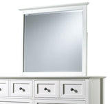 Paragon Beveled Glass Mirror in White by Modus Furniture at Eve Furniture