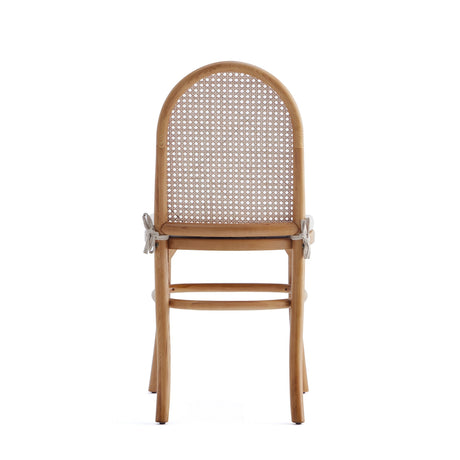 Paragon Dining Chair 1.0 with Cream Cushions in Nature and Cane (set of 2) by Manhattan Comfort at Eve Furniture